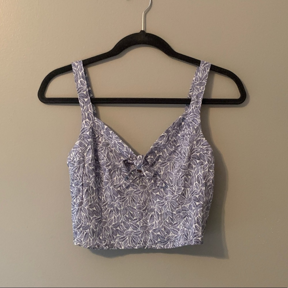 Hollister tie front crop top